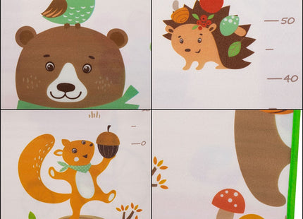 Speelmat | Speelkleed Foam | Opvouwbaar | Dieren | Meetlint in Centimeters | 150 x 180 cm