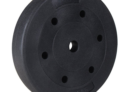 Halterschijf | 1 x 10 kg | Kunststof | Zwart