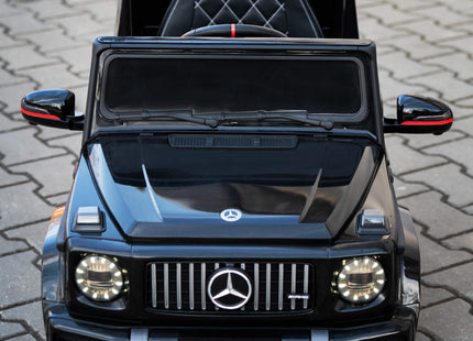 Elektrische Mercedes AMG G63 - Elektrische Auto - 12 V Accu - AUX - Aangedreven - Afstandsbediening - Kunststof - Metaal - Zwart - Rood
