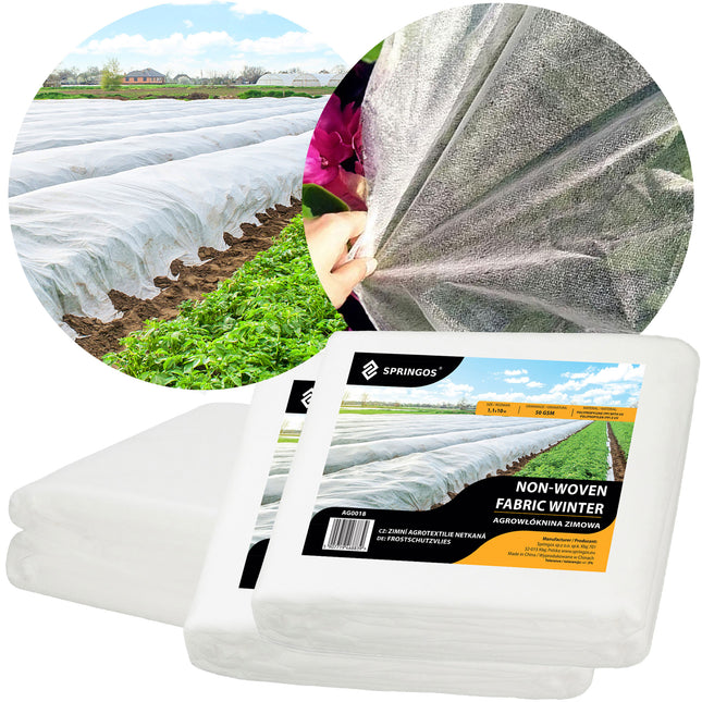 Vliesdoek - Plantenbescherming - 50g/M2 - 10x1.1 M - Wit