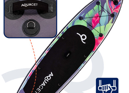 SUP Board - Opblaasbaar Paddle Board - Met Tas - Met Zitje -Inclusief Accessoires - Complete Set - Max. 150KG - 320x81cm - Meerkleurig
