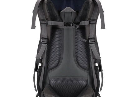 Backpack - Rugzak - Multifunctioneel - Kamperen - Reizen - Regenhoes - 90 Liter - Grijs/Blauw