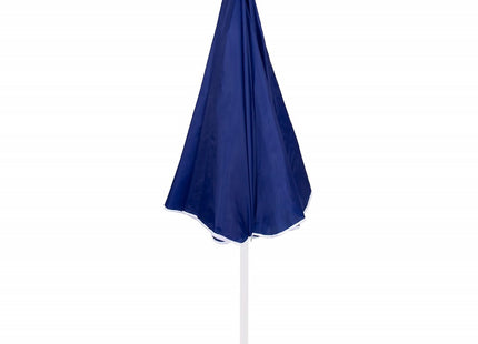Parasol | Strand Parasol | Parasols | Opvouwbaar | Kantelbaar | 180 cm | Blauw/Wit