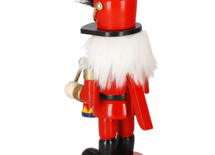 Notenkraker Kerst | Houten Soldaat | Kerstversiering | Multicolor | 15,5 cm