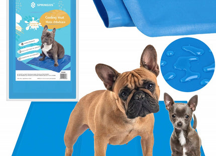 Koelmat Hond | Actieve Verkoelende Gel | 1 Stuk | 90 x 50 cm | Blauw