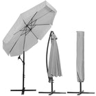 Parasol | Parasols | Kantelbaar | Met Ventilatie | Lichtgrijs | 290 cm