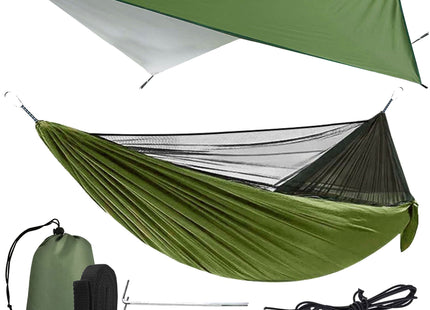 Hangmat - Klamboe - Camping - Wip - 200 KG -260 x 140 CM - Groen