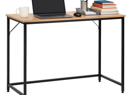 Bureau – Werkbureau – Computer Bureau – Bureautafel – 100 x 50 x 76 cm – 50 Kg - industriële - Zwart/Naturel
