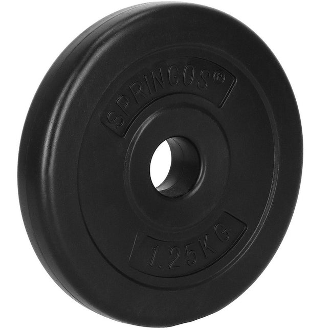 Halterschijf | 1 x 1.25 kg | Kunststof | Zwart