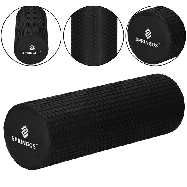 Foam Roller | Hard Hardheid | 35 x 15 cm | Zwart