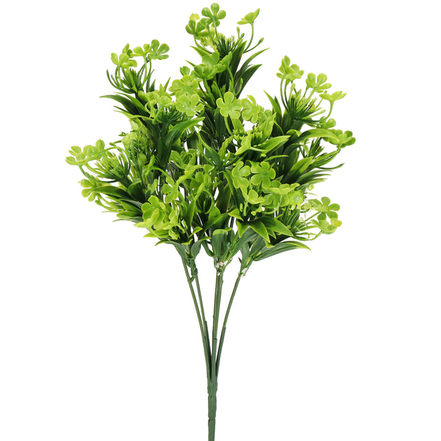 Kunstplant - Kunstbladeren- Sierboeket - Takken - Groen - Twijg - 33 cm