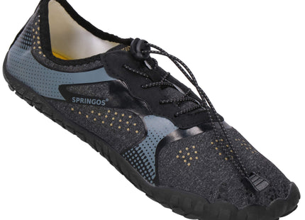 Waterschoenen - AQUA Shoes - Sneldrogend - Rubber - Unisex - Grijs/ Zwart - Maat 45