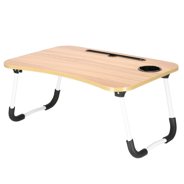 Laptoptafel | Bedtafel | Tablethouder | Laptopstandaard | 60 x 40 cm | Houtimitatie