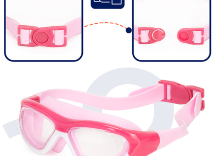 Duikbril - Zwembril - Kinderduikbril - Inclusief Oordoppen En Neusklem - Verstelbaar - Unisex - Roze