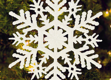 Kerstversiering | Kerstdecoratie Voor Binnen | Kersthanger | Sneeuwvlok | 10 cm | 3 Stuks