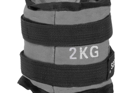 Pols- en enkelgewicht | 2 Stuks | 2 kg | Grijs