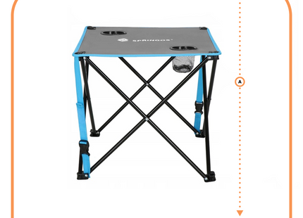 Camping Set | Kampeer Set | Campingtafel |  Campingstoel | Kampeerstoel | Op Vouwbaar | Inclusief Draagtas | Vissen | Blauw/Grijs