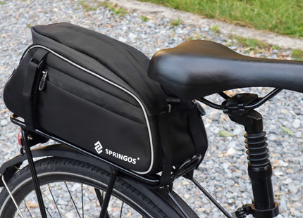 Fietstas - Bagagedrager - PU - 12 L - Zwart