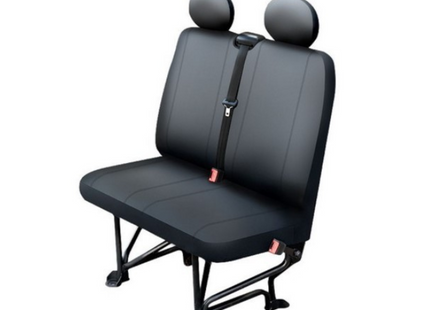 Autostoelhoes - Autostoelbeschermer - Stoelhoes - Bescherming - Kunstleder - Zwart - Tweepersoons - Transporter - Maat M