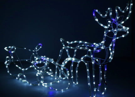 Rendier Met Slee | 312 LED Lampjes | Koel Wit