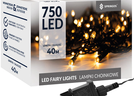 Kerstverlichting | 40 m | 750 LED | Warm Wit