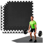 Puzzelmat | Fitness Vloer | Fitnessmat | Fitnesstegels | 60 x 60 cm | Set van 6 | Anti-slip | EVA-schuim