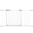 Traphekje | 76 - 120 cm | Traphek | Veiligheidshekje | Metaal | Wit
