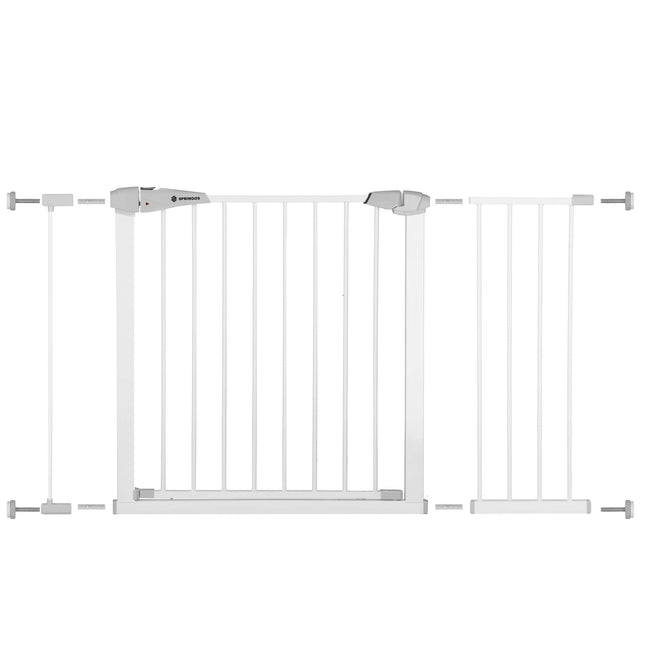 Traphekje | 76 - 120 cm | Traphek | Veiligheidshekje | Metaal | Wit