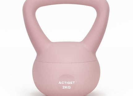 Actiget®  Zachte Kettle Bell | Kettlebell | 2 kg | Roze