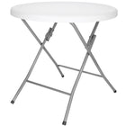 Cateringtafel - Bankettafel -  Opklapbaar - Horeca Kwaliteit - Inklapbaar - Met vergrendeling - Extra Stevig - Wit - Ø 80x75cm