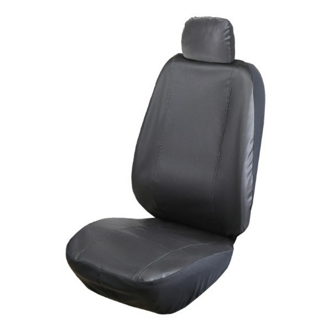 Autostoelhoes - Autostoelbeschermer - Stoelhoes - Bescherming - Kunstleder - Zwart - Maat L