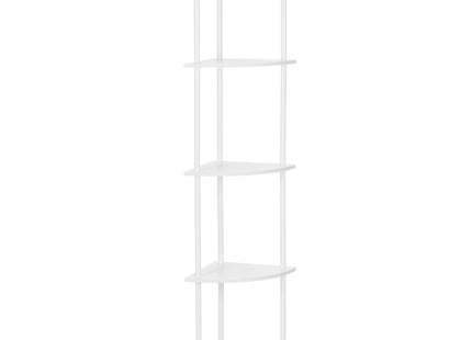 Wandrek - Hoekplank - Boekenplank -  Wit - 5 Etages - 147 Cm - Metaal