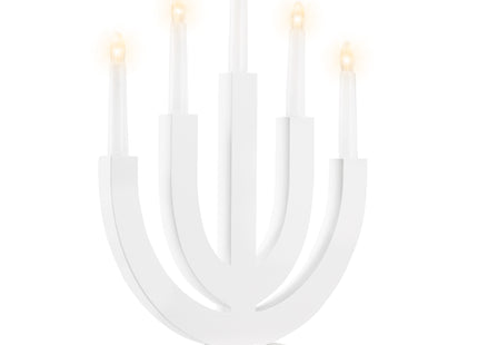 LED Kaarsenbrug | Batterijen | Wit | Warm Wit | 5 Kaarsen