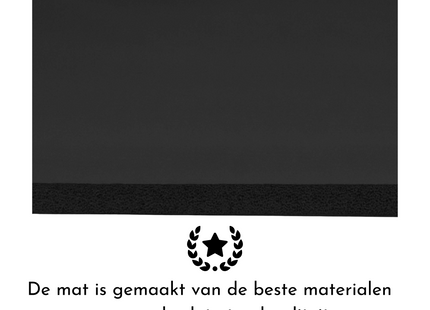 Yoga Mat | Extra Dik (15 mm) | Zwart