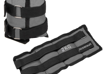 Pols- en enkelgewicht | 2 Stuks | 2 kg | Grijs