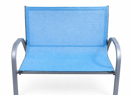 Kinderbank - Kinderspeelgoed - 43x70x58 Cm - Blauw - Textiel
