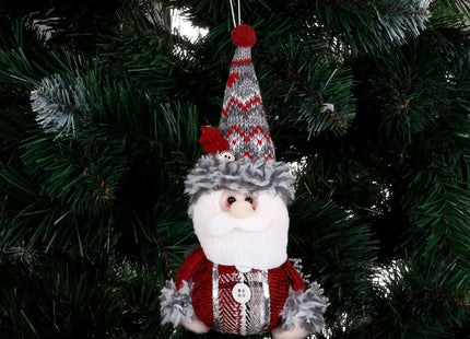 Kerstman Hangend - Kerstdecoratie - Kerstdwerg - Hangend - 19 cm