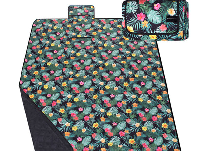 Picknickkleed | Picknickdeken | Buitenkleed | Picknick | 200 x 150 cm | Bloemen/ Bladeren
