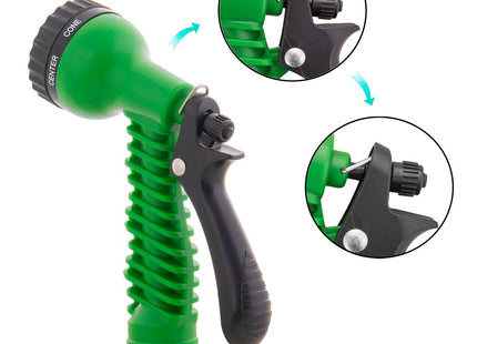 Tuinslang | 15-45 m | Magic Hose | Flexibele Tuinslang | Sproeikopvergrendeling | Groen