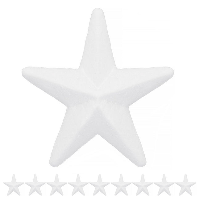 Kerstster Om Te Versieren - Piepschuim - Kerstbal - 12 cm