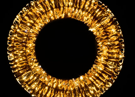 Kerstkrans | Lichtkrans | Kerst Decoratie | 45 cm | 360 Led | Warm Wit