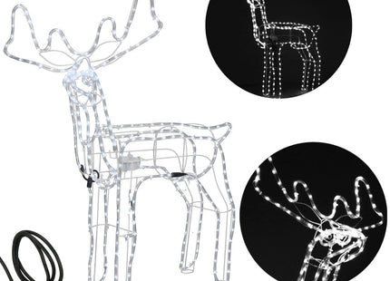 Rendier | Beweegbaar Hoofd | 288 LED Lampjes | Koel Wit