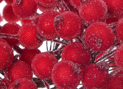 Kunstdecoratielijsterbes - 100 Draden - 200 Lijsterbesbollen - Rood