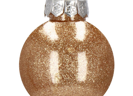 Kerstballen | 30 Stuks | 6 cm | Transparant/Goud