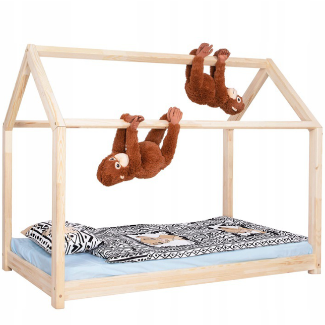 Kinderbed | Huisbed | Peuterbed | 86 x 170 cm | Naturel