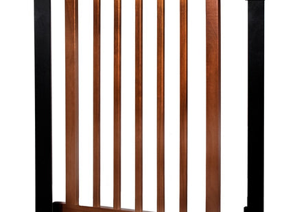 Traphekje | 76 - 82 cm | Traphek | Veiligheidshekje | Metaal | Hout | Zwart/Bruin