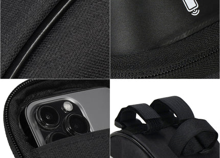 Fietstas - Inclusief Telefoonhouder - Waterdicht - Etui/Tas - Zwart