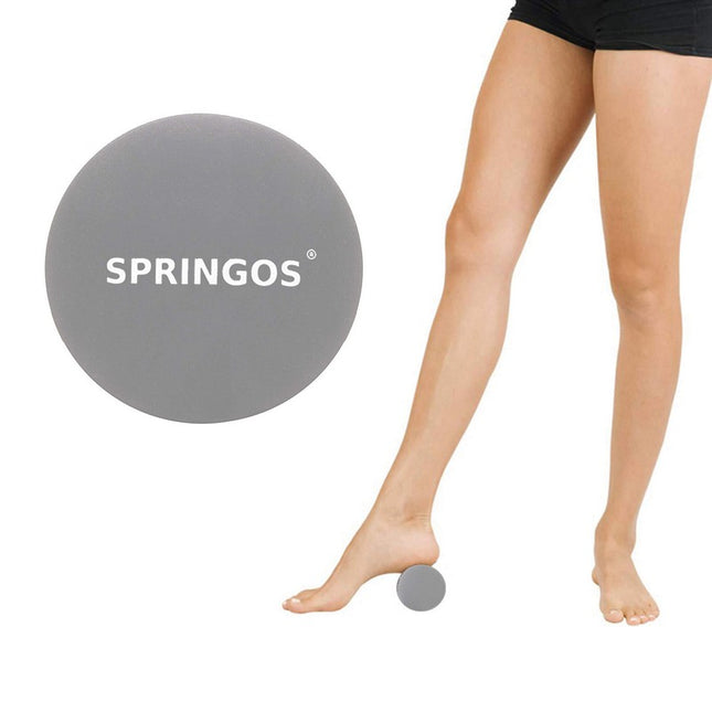 Massage Bal | Triggerpoint Bal | Massage | Lacrosse Bal | Mat Grijs | 6.5 cm
