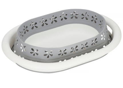 Wasmand - Opvouwbaar - Siliconen - Ruimtebesparend - Grijs - 48L