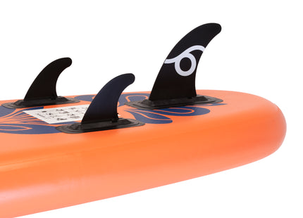 SUP Board - Opblaasbaar Paddle Board - Met Tas - Met Zitje -Inclusief Accessoires - Complete Set - Max. 220KG - 350x86cm - Marineblauw/Oranje